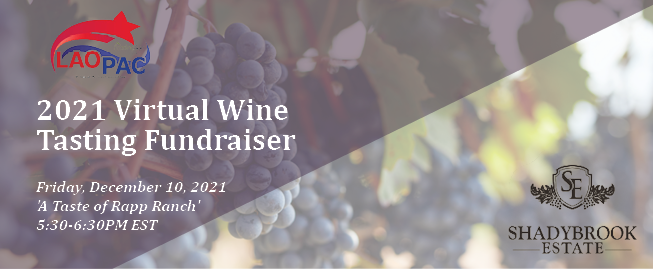 2021 Virtual Wine Tasting Fundraiser Web Banner